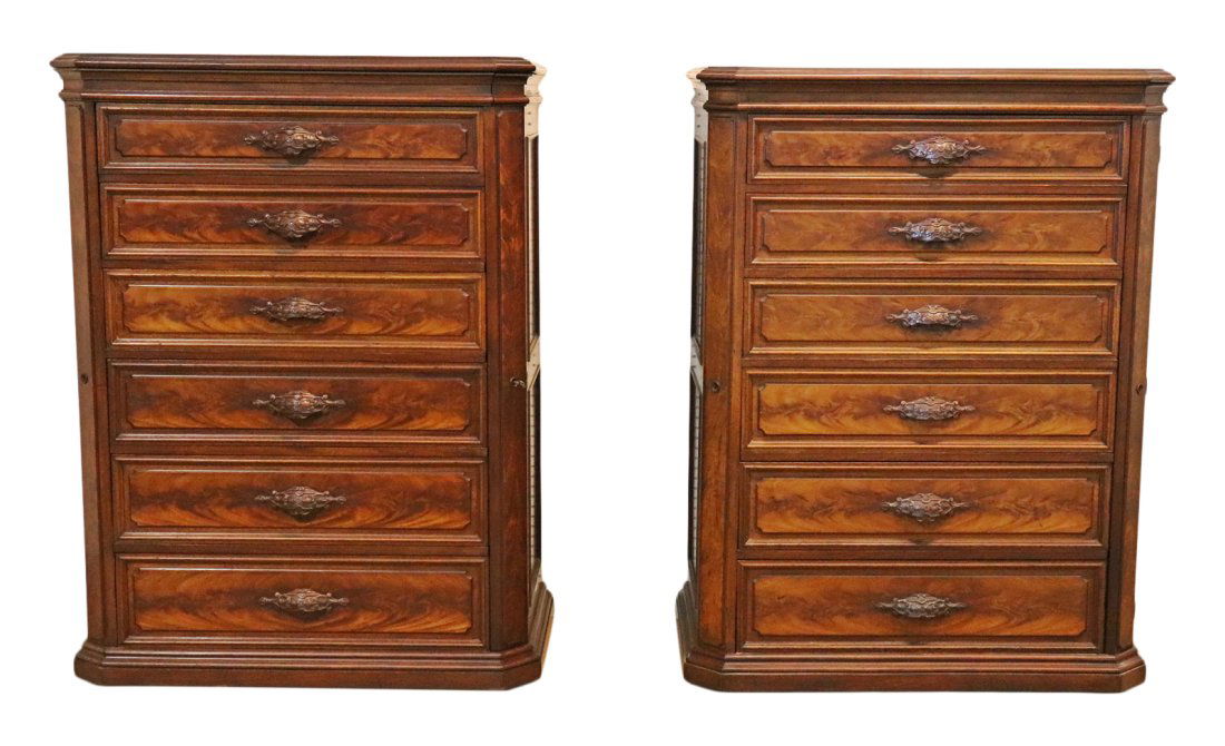 PAIR RARE LOCK SIDE CHESTS (1 of 12)