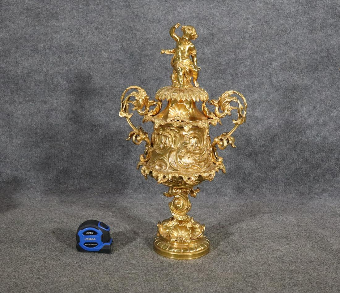 BRONZE FIGURAL URN (1 of 8)