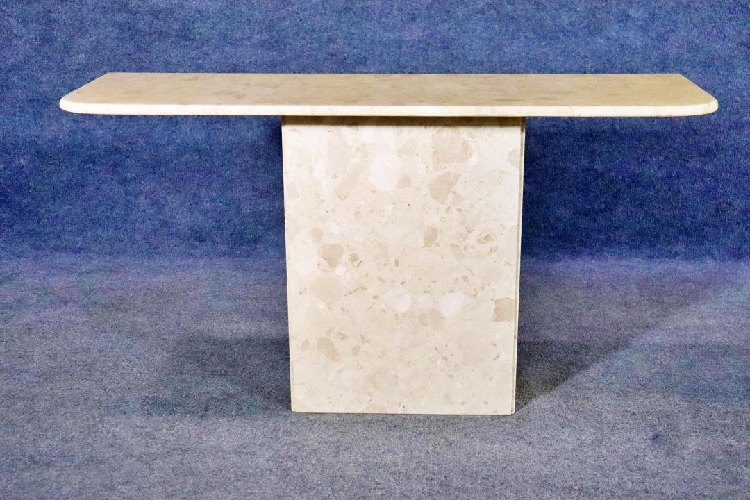 ITALIAN DESIGN TRAVERTINE CONSOLE TABLE (1 of 6)