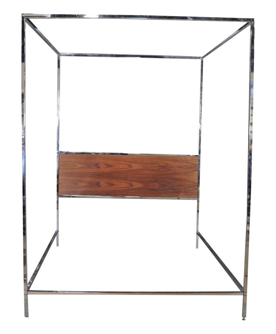 MILO BAUGHMAN STYLE QUEEN SIZE BED FRAME (1 of 8)