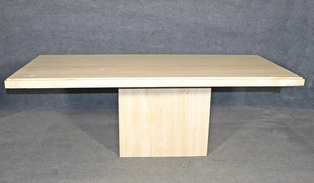 ITALIAN DESIGN TRAVERTINE DINING TABLE (1 of 10)