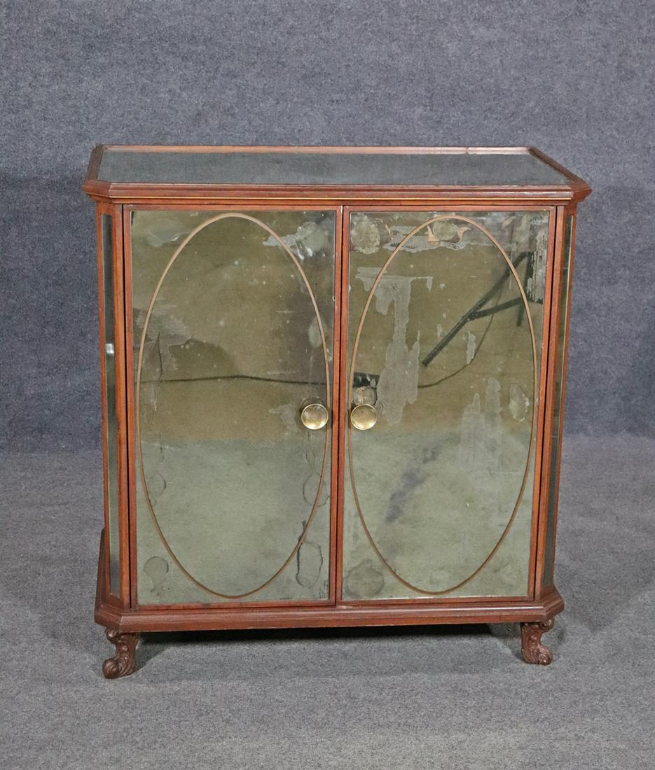 HOLLYWOOD REGENCY MIRRORED 2 DOOR SERVER (1 of 10)