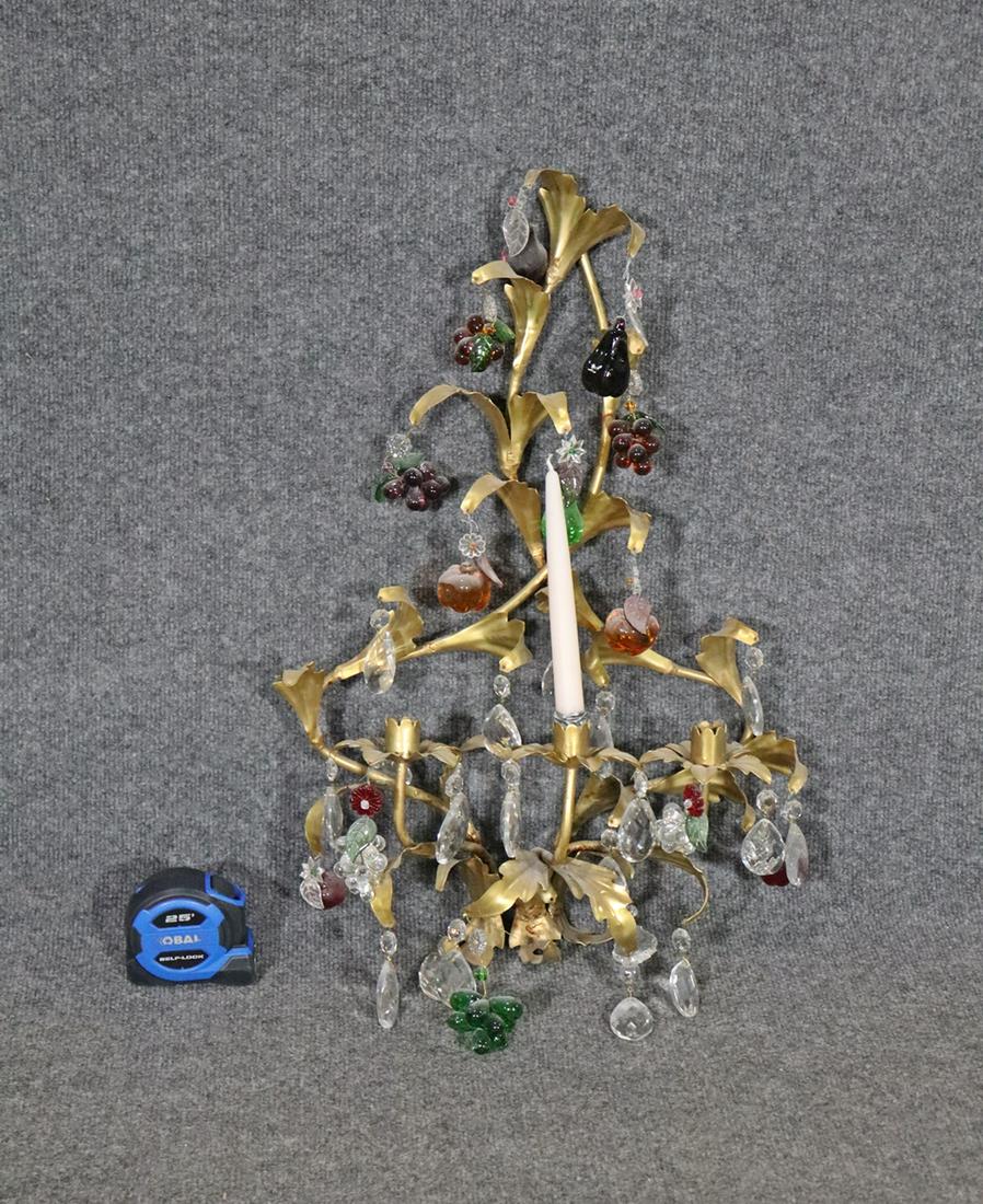 ANTIQUE GILT CANDLEABRA (1 of 8)