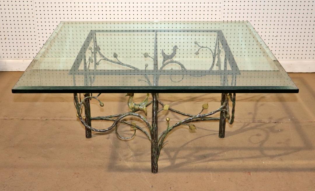 WROUGHT IRON COFFEE TABLE ATTR WILLIAM SWITZER (1 of 7)