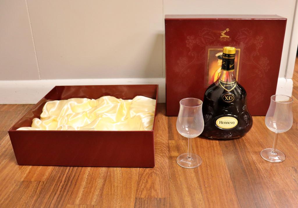 Sealed Bottle Of Martell Cognac Xo Supreme, In Wood Sealed Bottle Of Martell Cognac Xo Supreme, In Wood