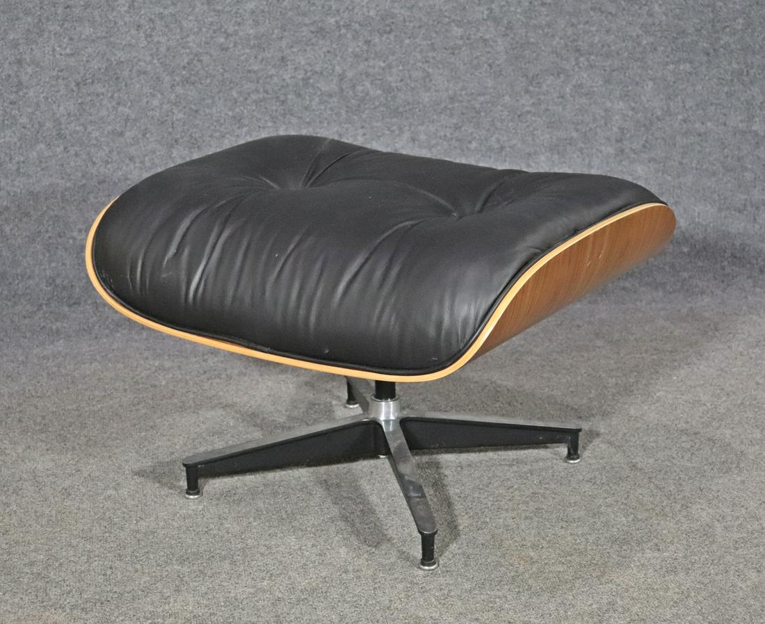EAMES BY HERMAN MILLER LEATHER FOOT STOOL (1 of 9)