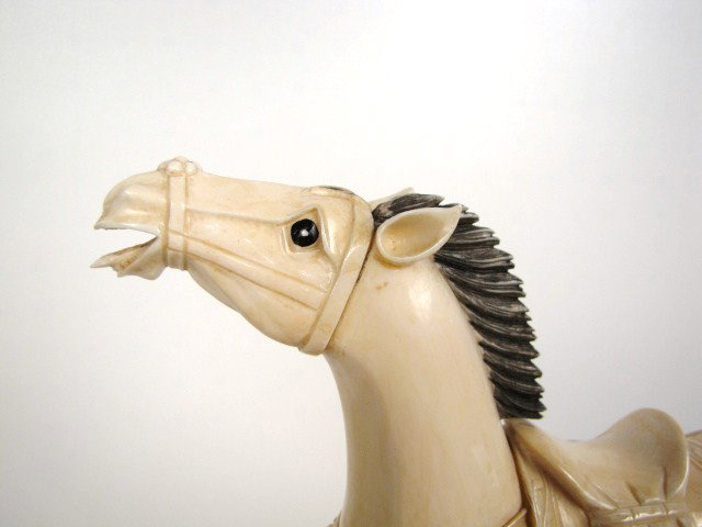 Pr. CHINESE IVORY HORSES - 3