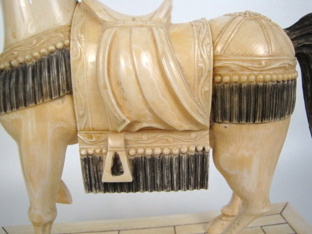 Pr. CHINESE IVORY HORSES - 4