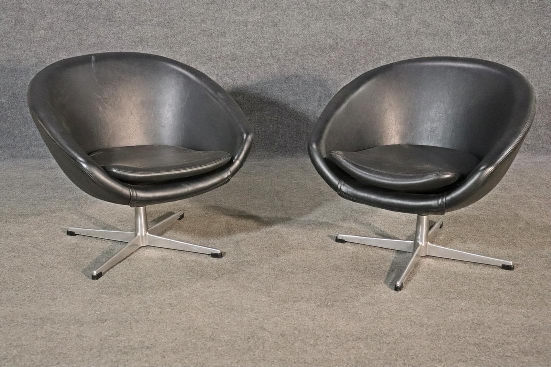 PAIR SWEDISH SWIVEL CHAIRS (1 of 6)