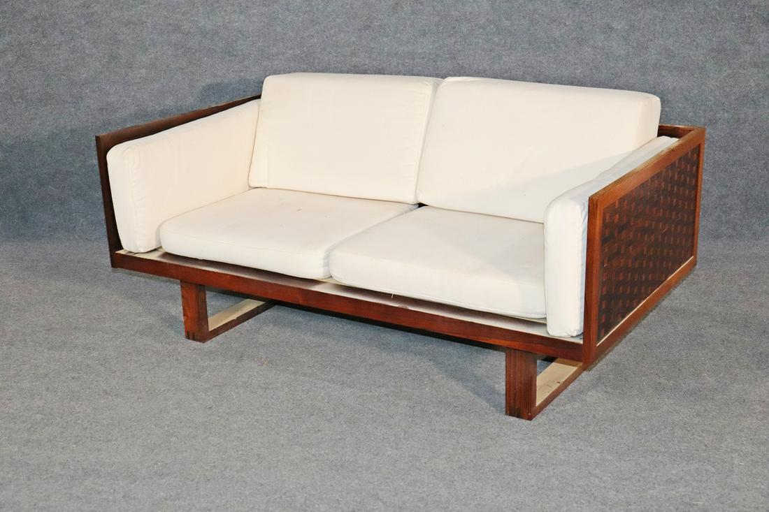 DANISH WOVEN BOXED SETTEE (1 of 7)
