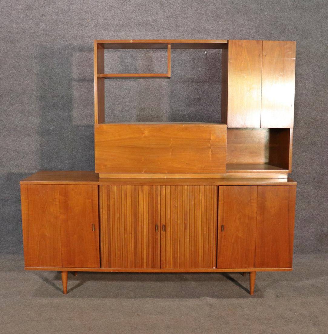 2 PC MID CENTURY MODERN ENTERTAINMENT CABINET (1 of 12)