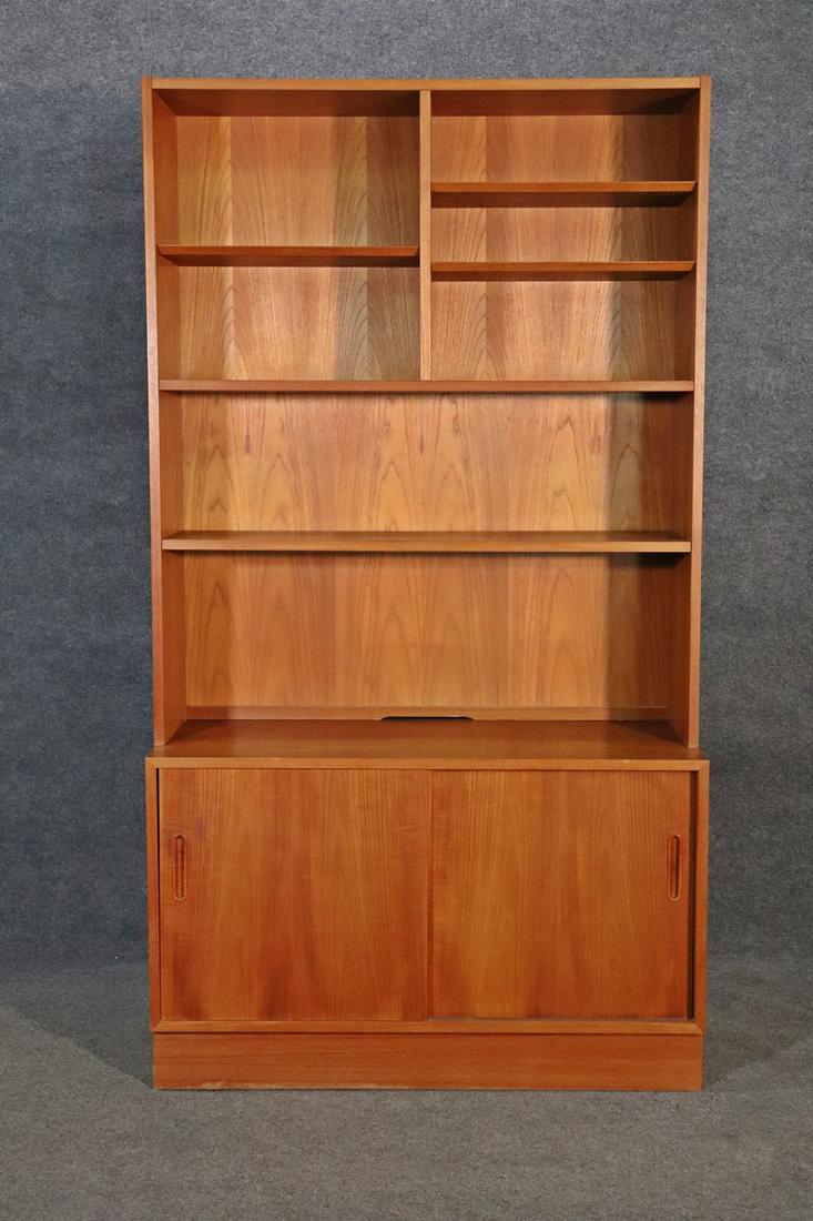 MID CENTURY MODERN 2 PC DANISH TEAK CABINET (1 of 10)