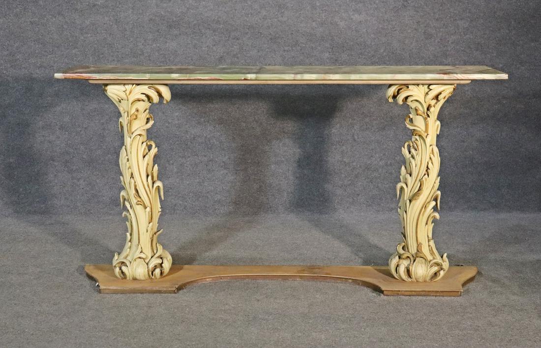 SERGE ROCHE MARBLE TOP CONSOLE (1 of 13)