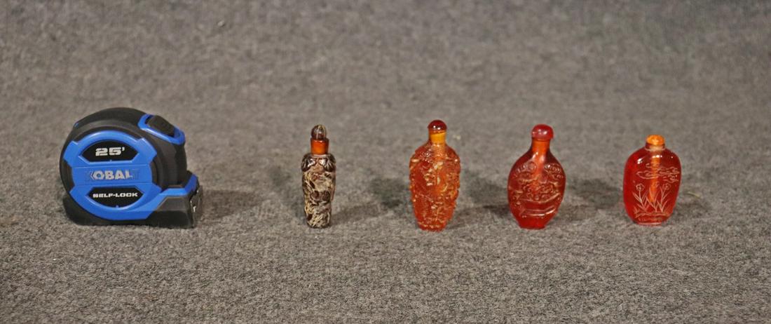 4 ASIAN SNUFF BOTTLES (1 of 9)