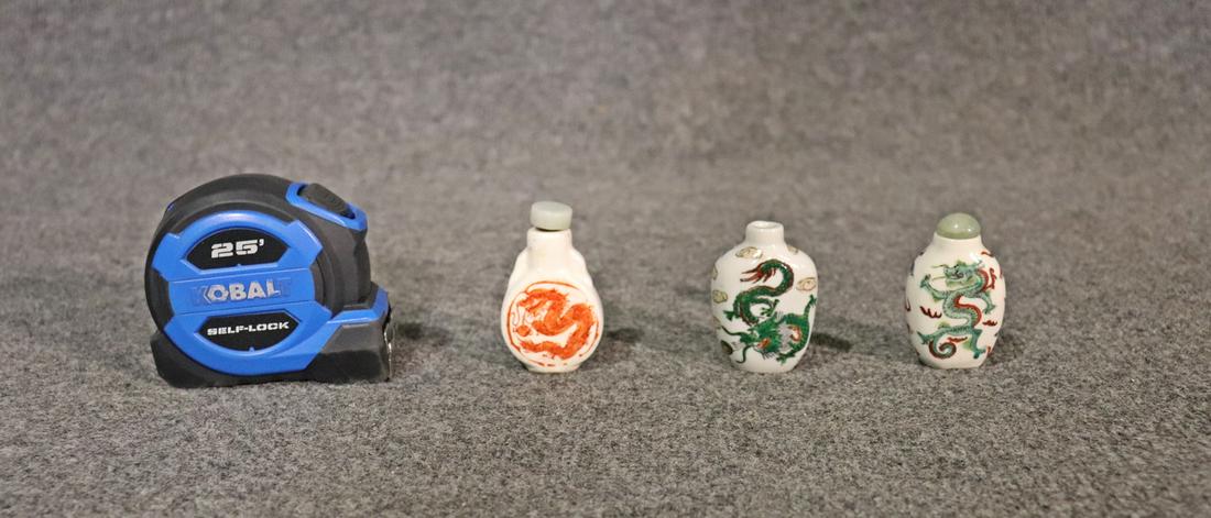 3 ASIAN SNUFF BOTTLES (1 of 9)
