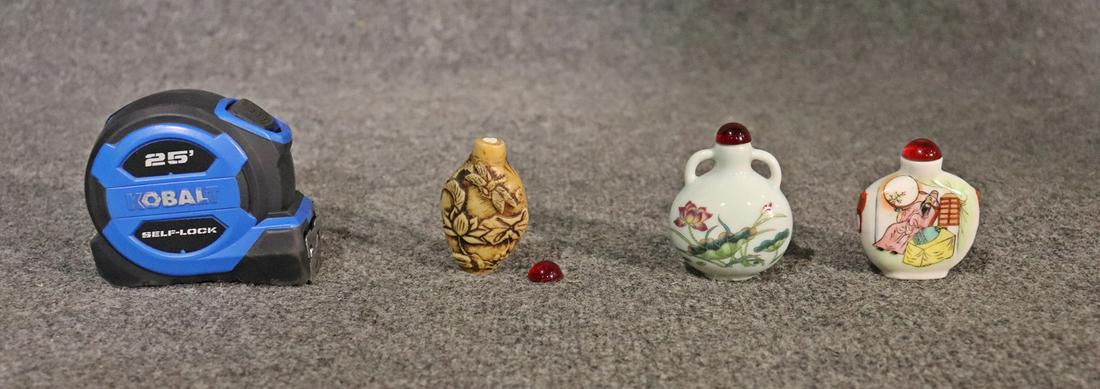 3 ASIAN SNUFF BOTTLES (1 of 8)