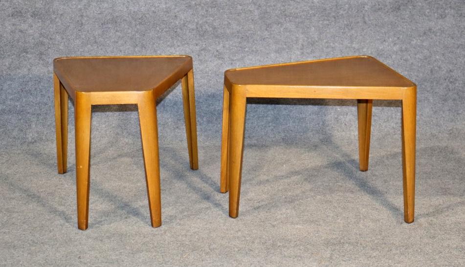 PAIR EDWARD WORMLEY FOR DUNBAR END TABLES (1 of 10)