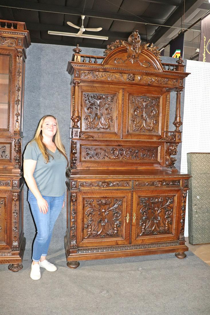 2 PC RENAISSANCE STYLE FIGURAL CABINET (1 of 20)