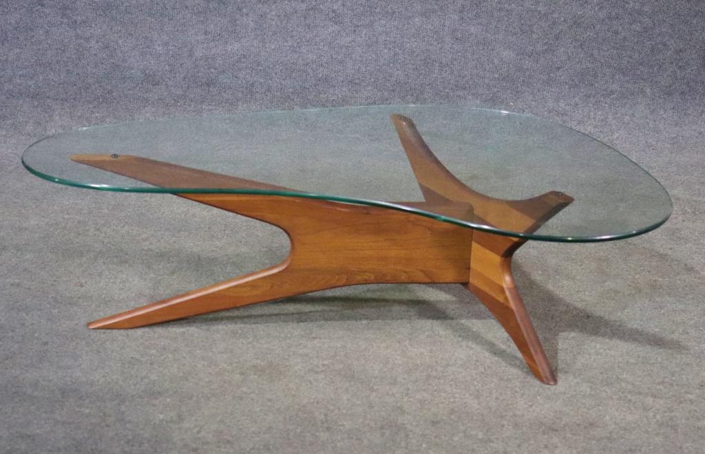 ADRIAN PEARSALL STYLE GLASS TOP COFFEE TABLE (1 of 9)