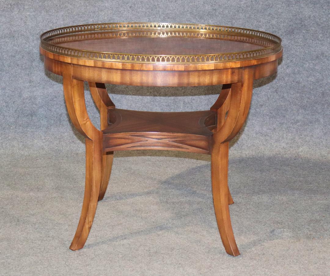 HENREDON TWO TIER TABLE (1 of 8)