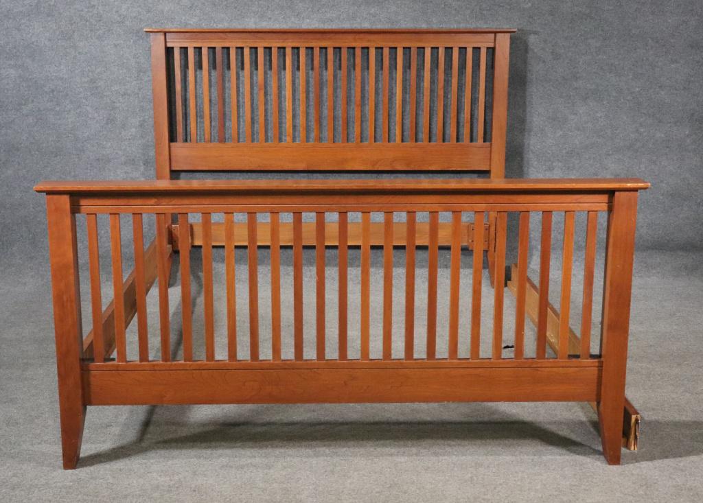 CHATHAM ANTIQUE CHERRY SLAT BED (1 of 8)