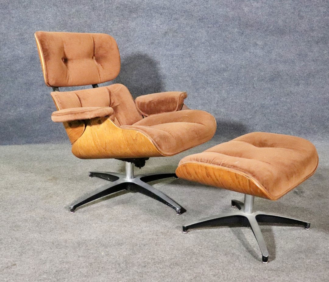 EAMES STYLE CHAIR & OTTOMAN (1 of 7)