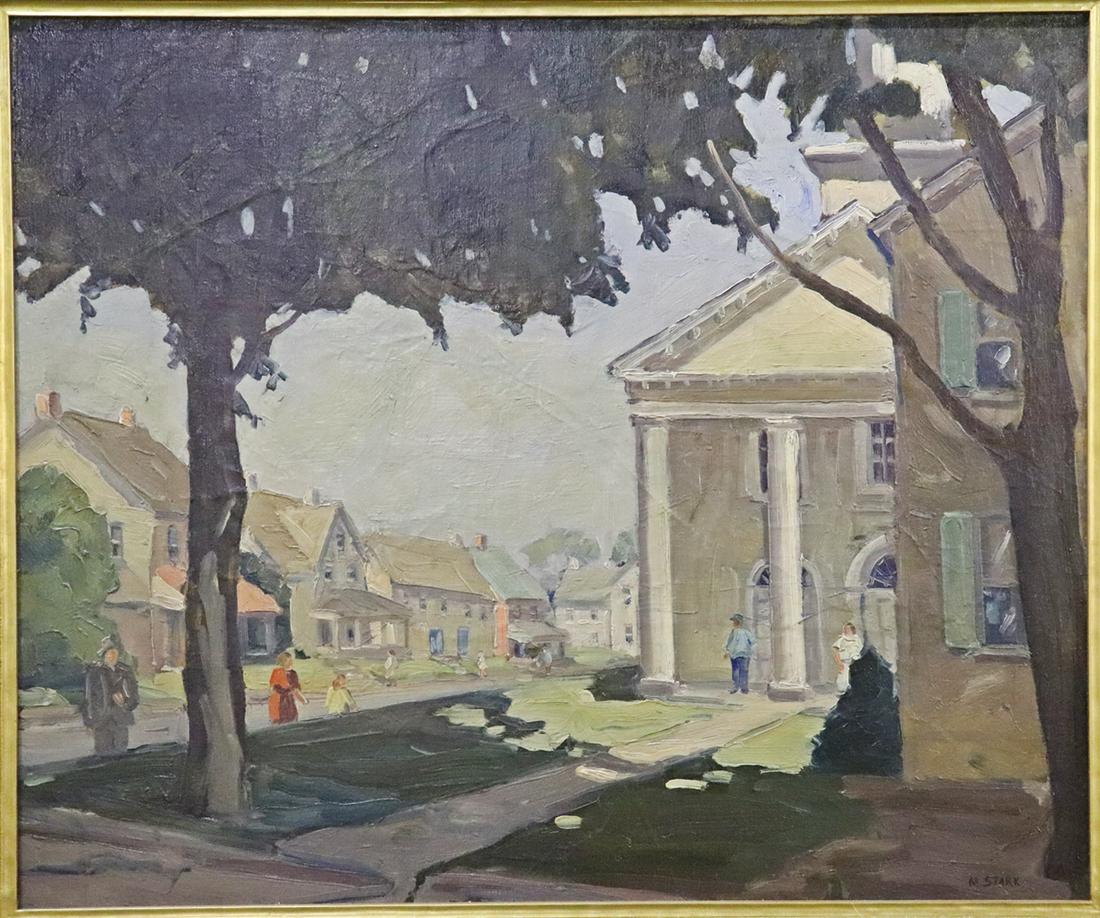 MELVILLE STARK IMPRESSIONIST OIL ON CANVAS PAINTING (1 of 7)