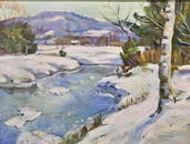 GEORGE GARDNER SYMONS "WINTER LANDSCAPE"