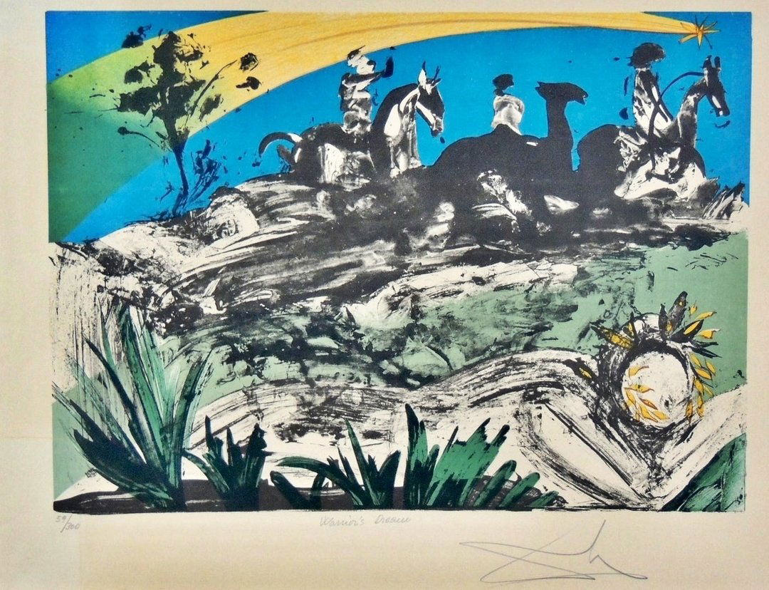 SALVADOR DALI "PEACE IN VIETNAM SUITE" 1973 4 PRINTS TITLED "LIBERATION", "ANGEL OF PEACE COVERING A (1 of 9)