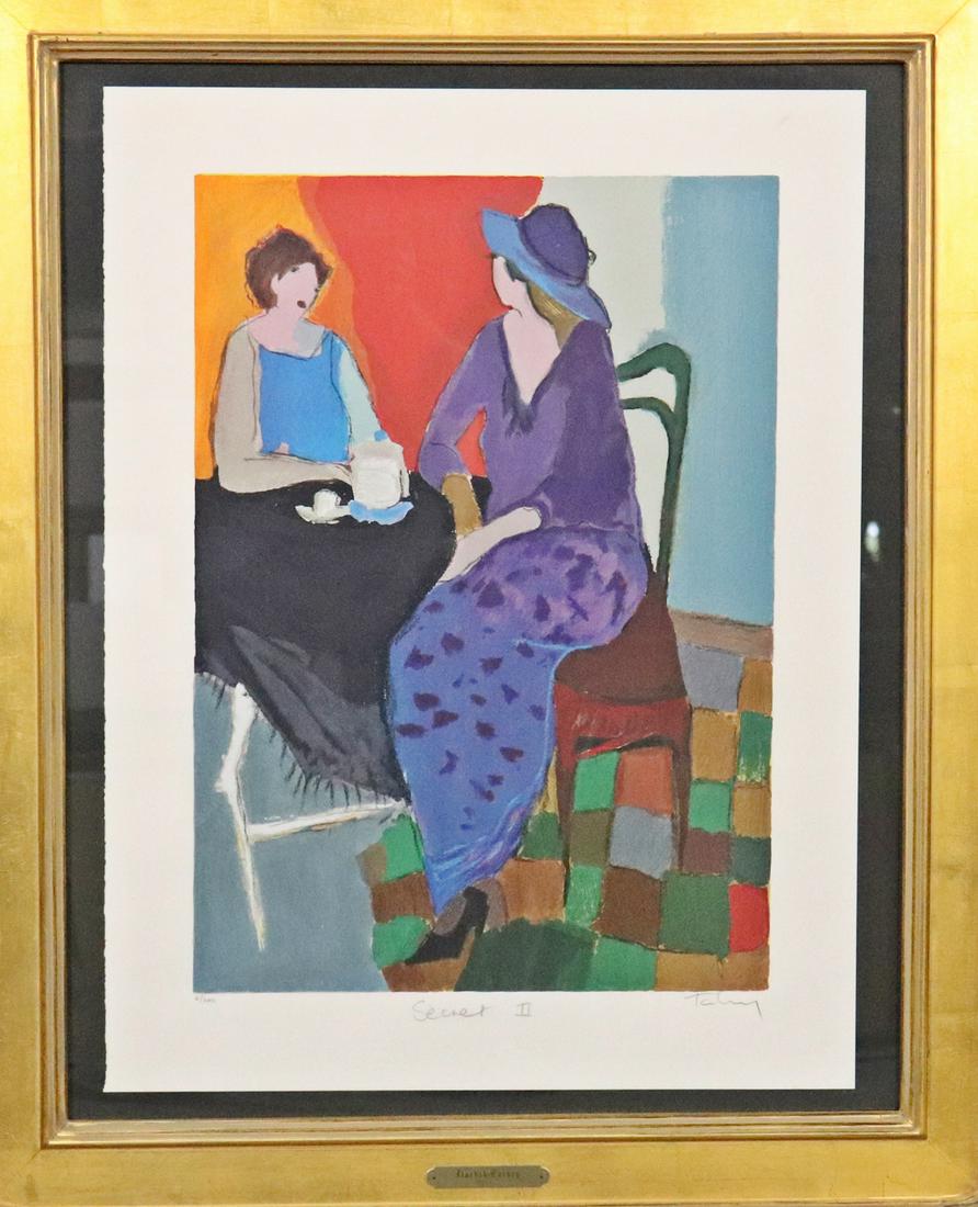 "SECRET II" SERIGRAPH ON PAPER BY ITZCHAK TARKAY (1 of 12)