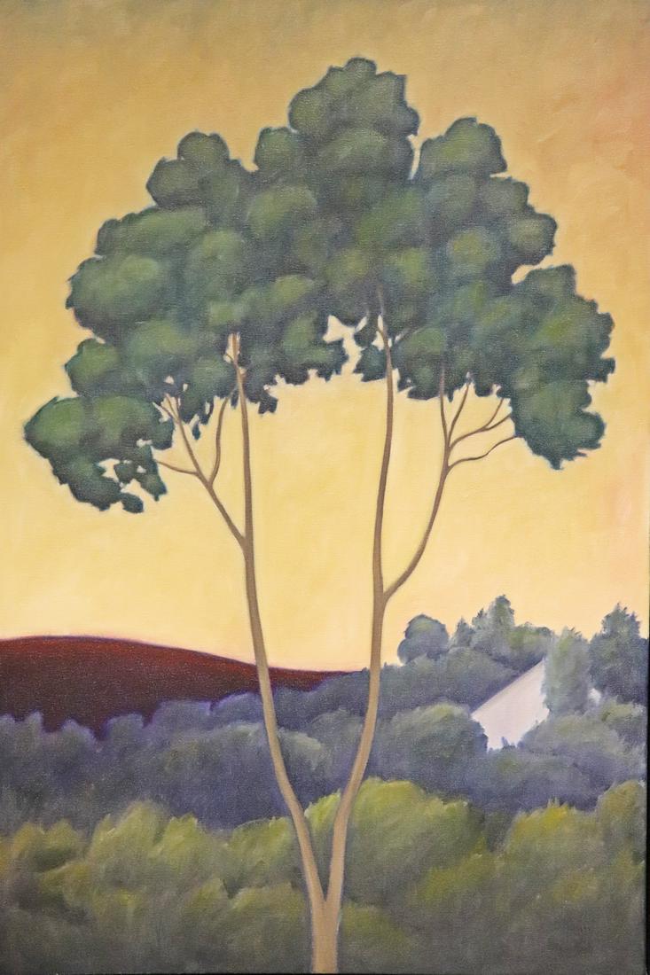 RONALD RAY ROGERS PAINTING OF A TREE (1 of 7)