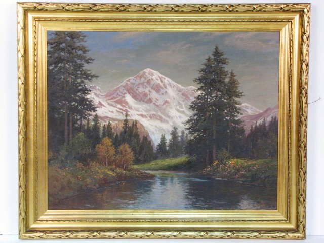 WILLIAM PASKELL LANDSCAPE PAINTING MT. CHACORUA NH
