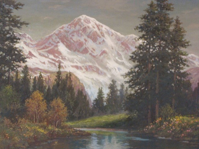 WILLIAM PASKELL LANDSCAPE PAINTING MT. CHACORUA NH - 2