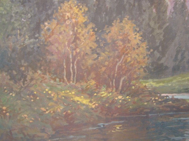 WILLIAM PASKELL LANDSCAPE PAINTING MT. CHACORUA NH - 3