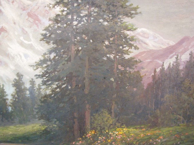 WILLIAM PASKELL LANDSCAPE PAINTING MT. CHACORUA NH - 5