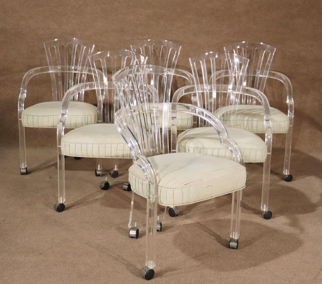 6 HILL MANUFACTURING LUCITE CHAIRS (1 of 12)