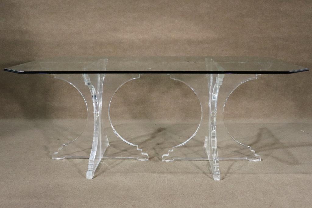 HILL MANUFACTURING LUCITE DINING TABLE (1 of 9)
