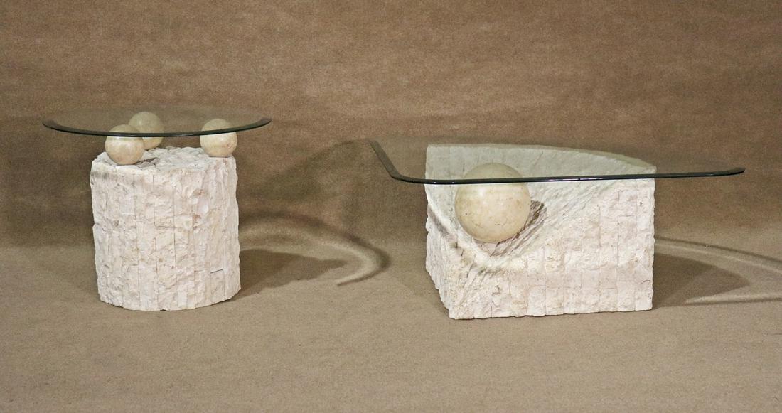 COMPANION PAIR POST MODERN TABLES (1 of 9)