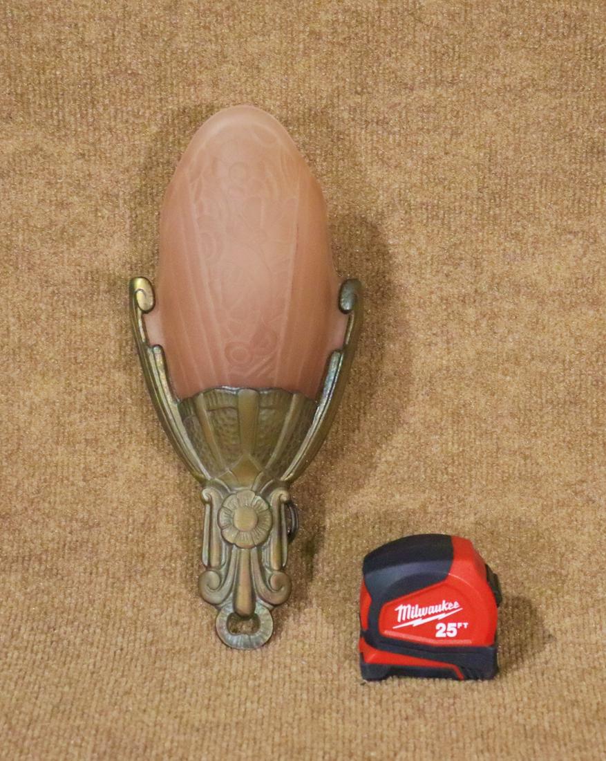 VINTAGE SIGNED "SARSAPARRILLA" WALL LIGHT FIXTURE (1 of 11)