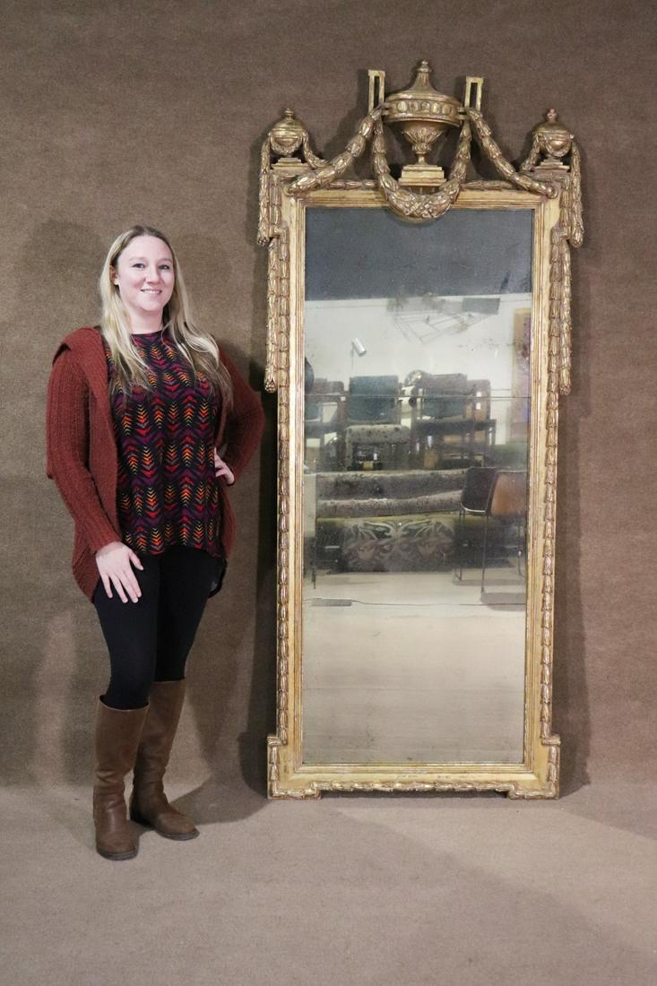 FRENCH GILT CARVED MIRROR (1 of 9)