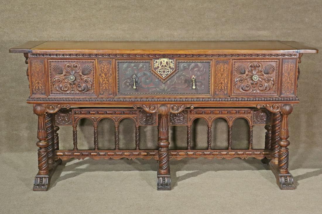 ANTIQUE BERKEY & GAY CARVED BUFFET (1 of 13)