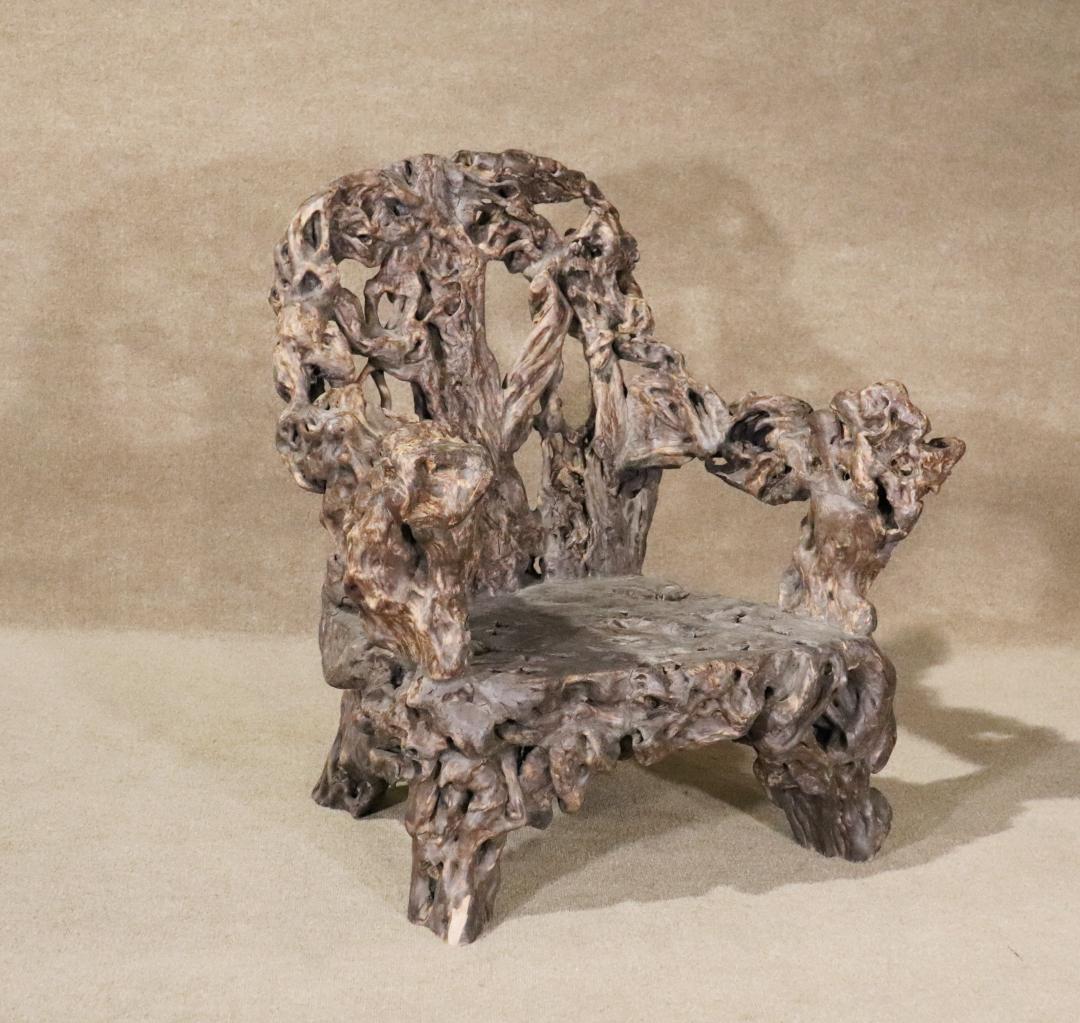 ASIAN ROOT WOOD CHAIR (1 of 8)