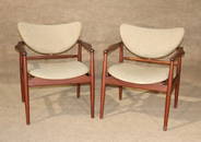 PAIR FINN JUHL FOR NIELS VODDER ARM CHAIRS