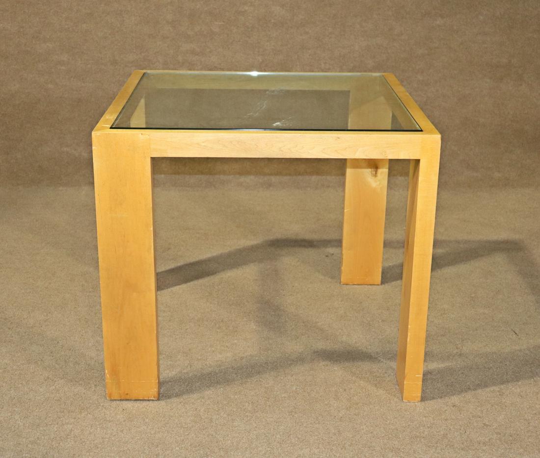 MODERN TABLE WITH GLASS INSERT (1 of 11)