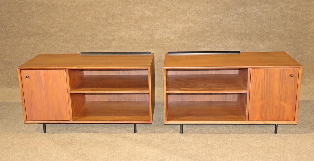 PAIR DANISH TEAK LOW CREDENZAS (1 of 13)