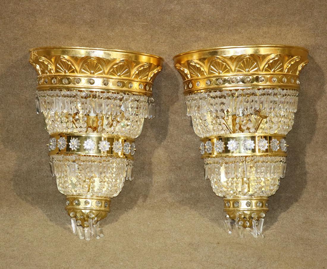 PAIR BRASS SCONCES (1 of 14)