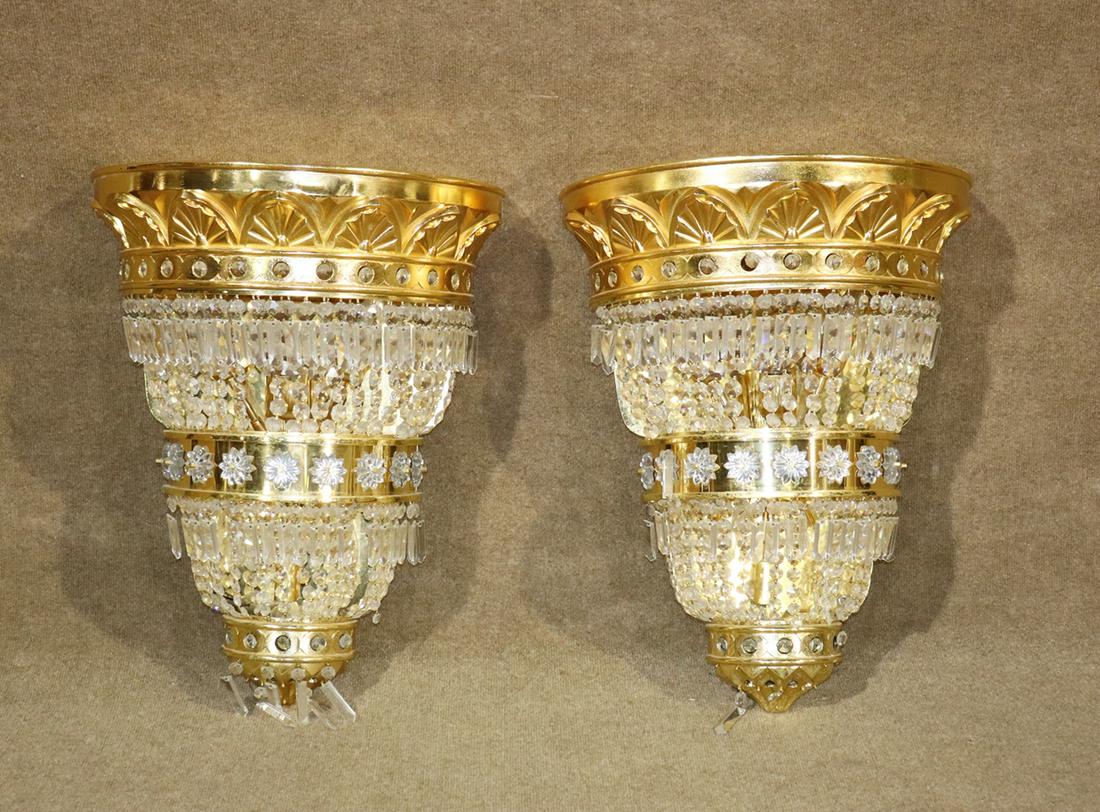 PAIR BRASS SCONCES (1 of 11)