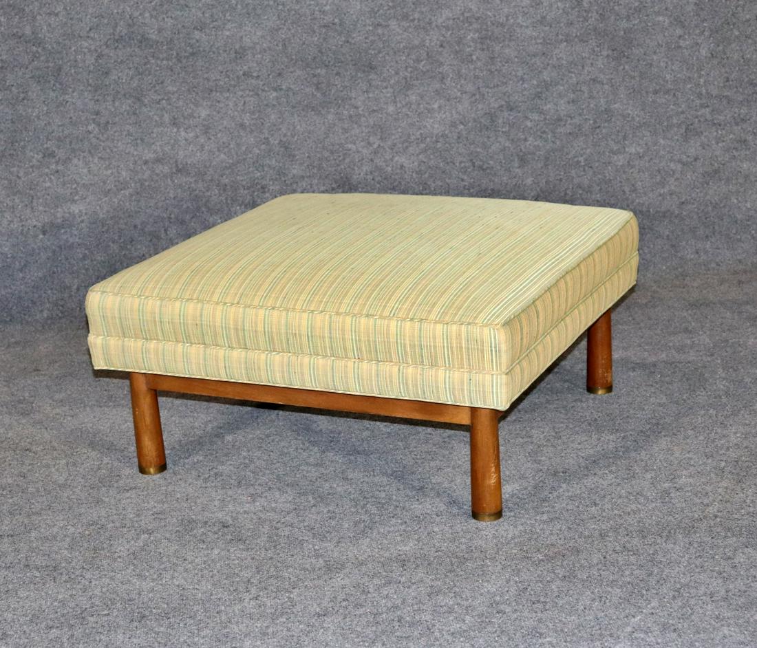 EDWARD WORMLEY FOR DUNBAR SQUARE BENCH/OTTOMAN: Wood frame. Upholstered. 15" h x 30 1/4" w x 30 1/4" d.