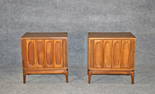 PAIR AMERICAN OF MARTINSVILLE SCULPTED NIGHT STANDS