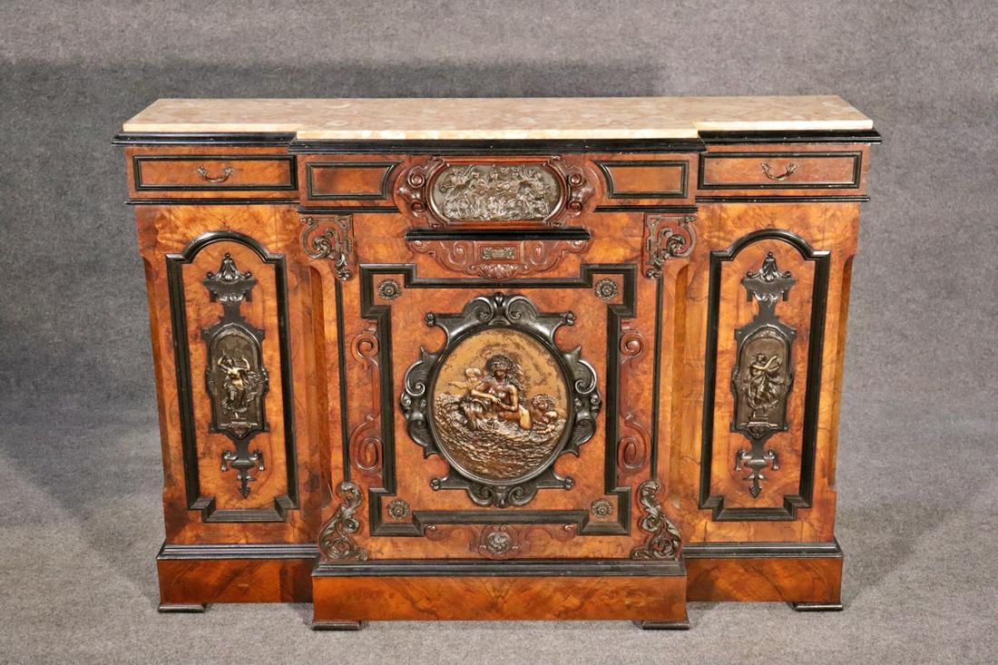 ALLEN & BROTHER ATTRIBUTED BURL WALNUT CREDENZA (1 of 20)